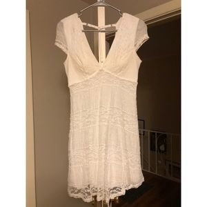 Charlotte Russe size small white lace dress